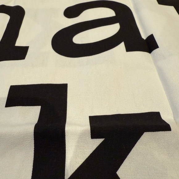 New Marimekko Black and White Graphic Tote - Picture 2 of 5